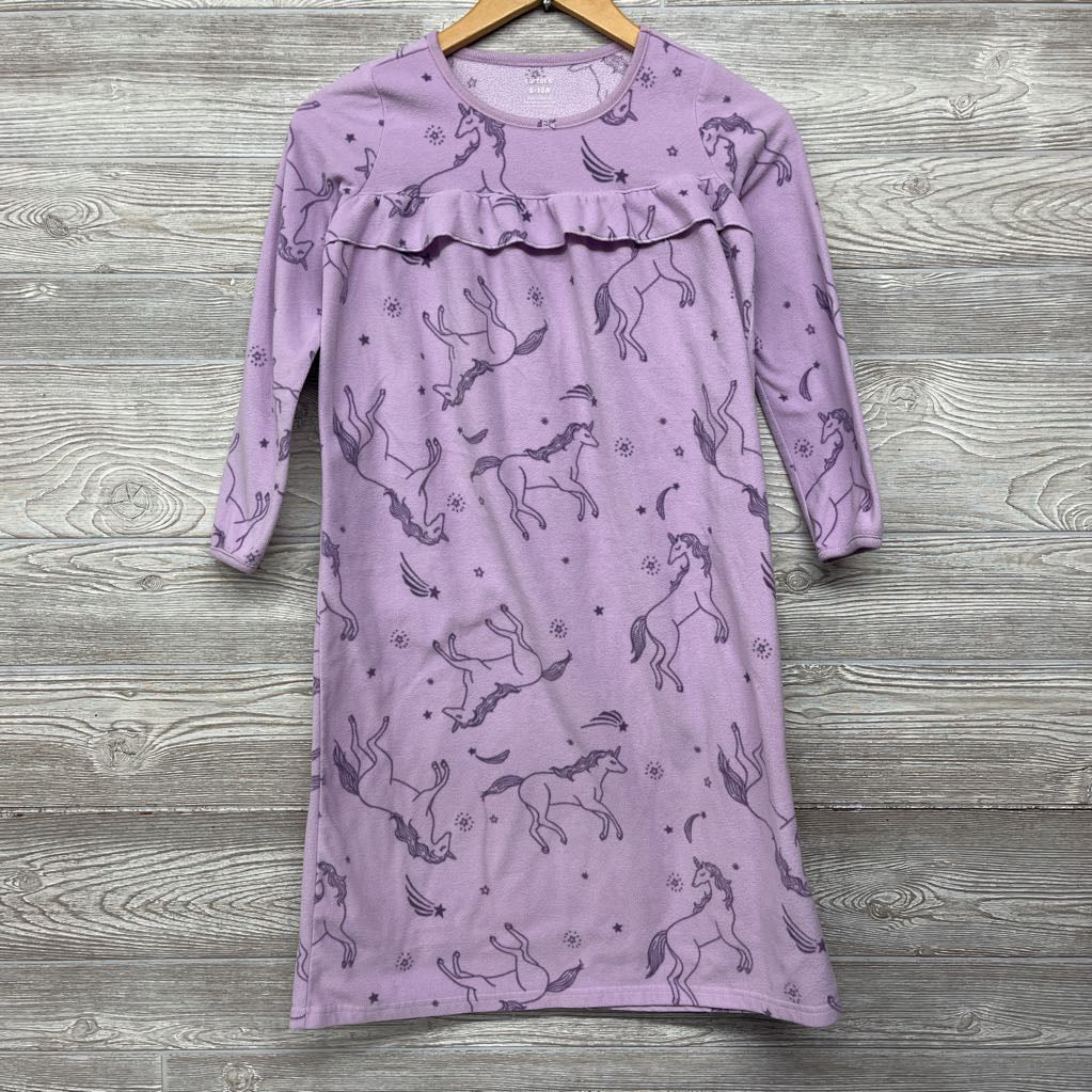 Fleece Pj Gown Unicorn 8-10
