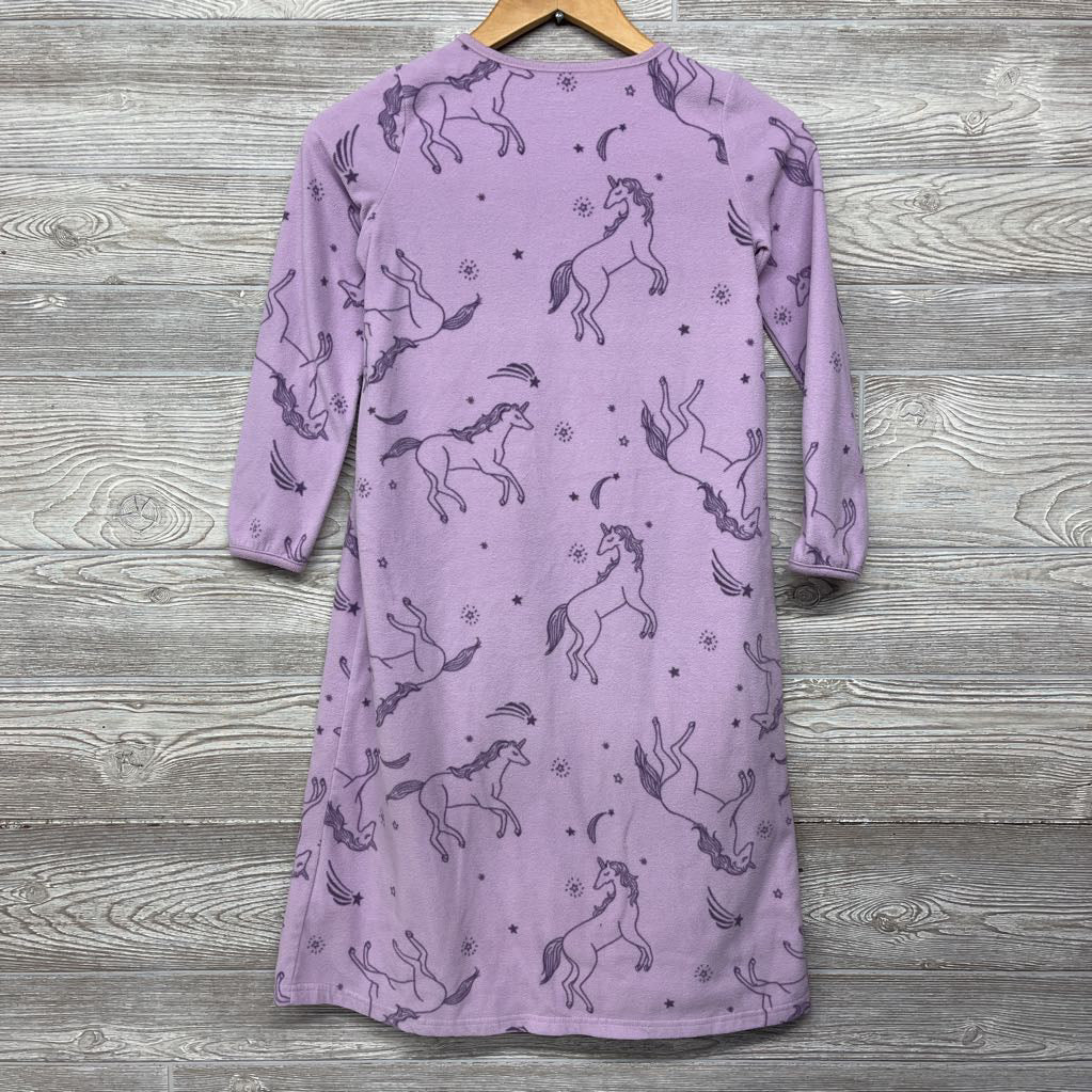 Fleece Pj Gown Unicorn 8-10