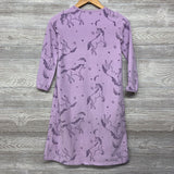 Fleece Pj Gown Unicorn 8-10