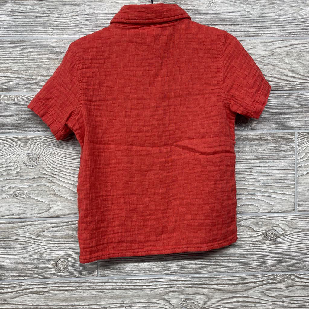 Muslin SS Button Up Shirt 4t