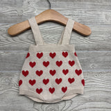 Sweater Shortalls Hearts NB