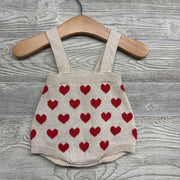 Sweater Shortalls Hearts NB