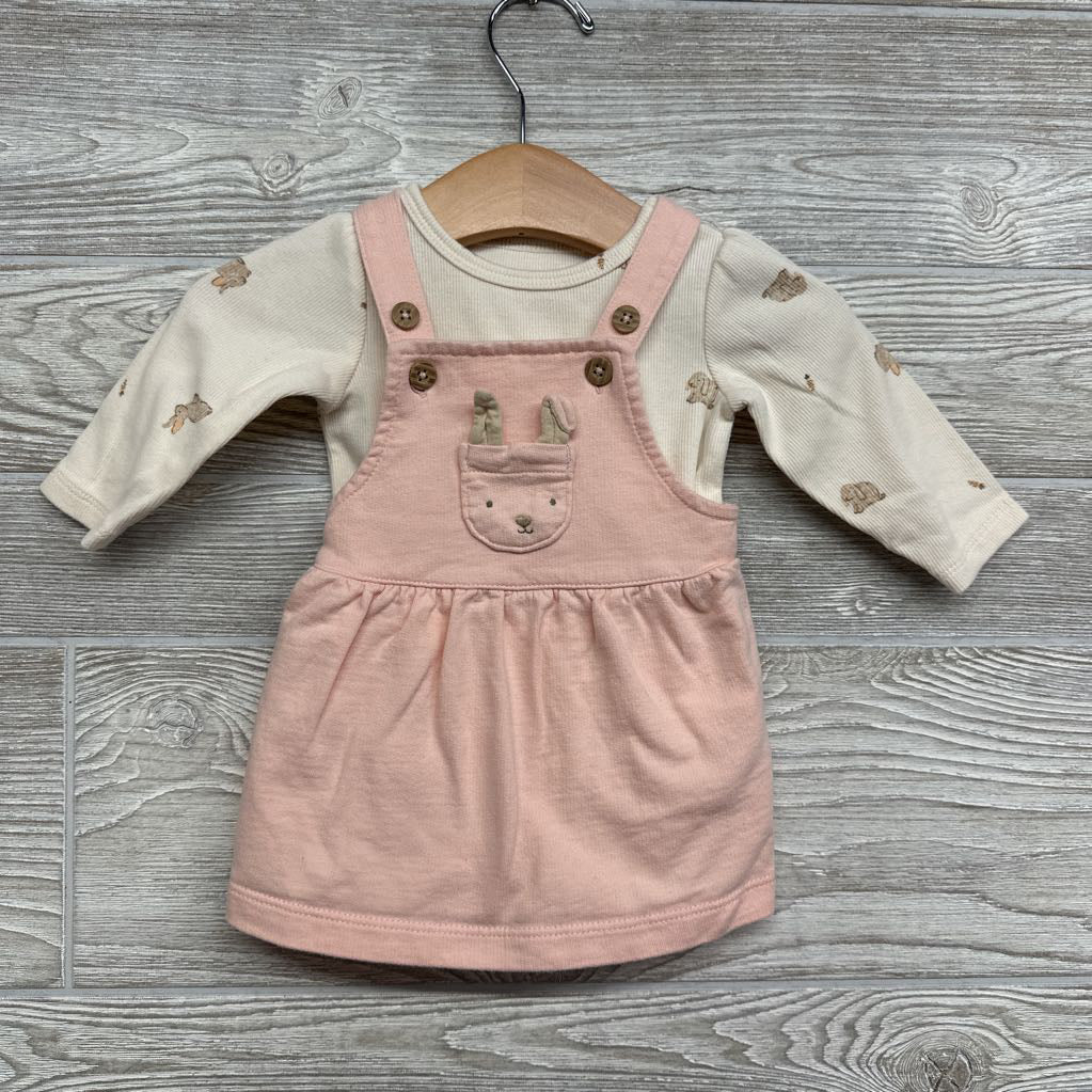 Jumper & Ribbed LS Shirt Rabbits 3M