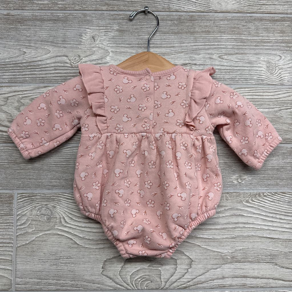 Romper Ruffles Mickey Mouse & Flowers NB