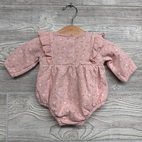 Romper Ruffles Mickey Mouse & Flowers NB