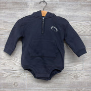 1/4 Zip Pullover Hoodie Bodysuit 6-12M