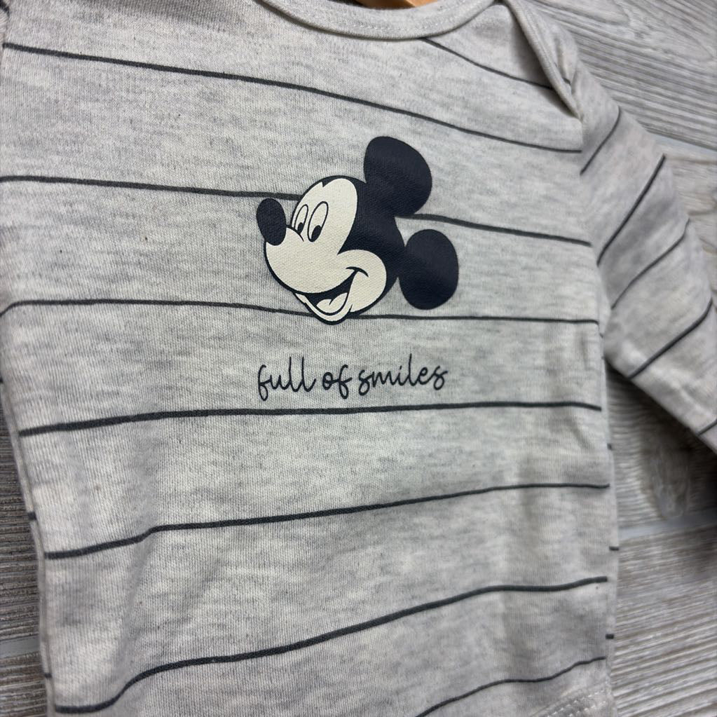 LS Bodysuit Mickey Mouse 3-6M