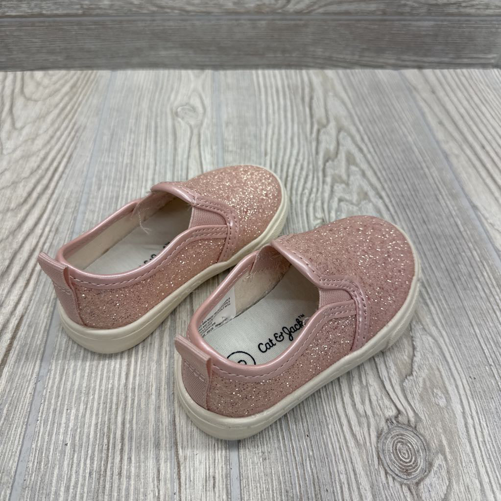 Glitter Slip On Shoes 5C