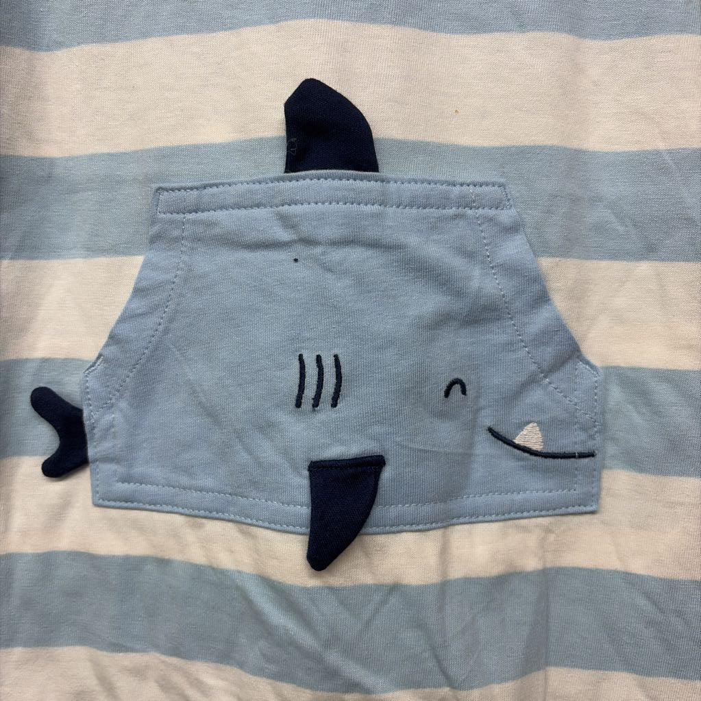NEW Romper W/ Hood Shark 24M