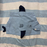 NEW Romper W/ Hood Shark 24M
