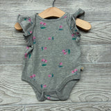 Flutter Sleeve Bodysuit Cherries 3-6M