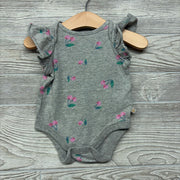 Flutter Sleeve Bodysuit Cherries 3-6M