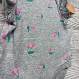 Flutter Sleeve Bodysuit Cherries 3-6M