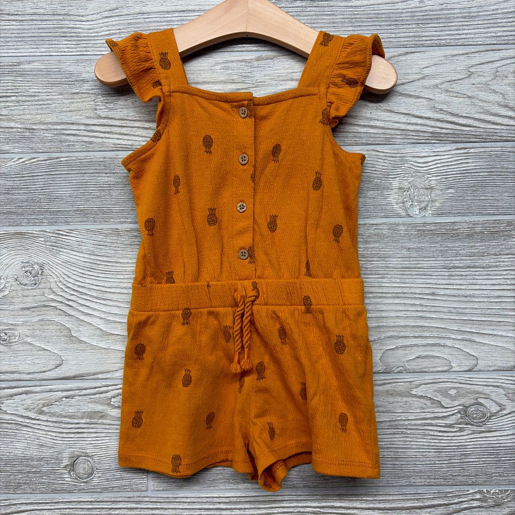 Flutter Sleeve Romper Pineapples 2t