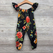 Off Shoulder Jumpsuit Flowers 12-18M