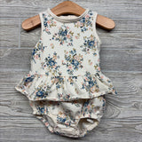 Tank Ruffle Romper Flowers 9M