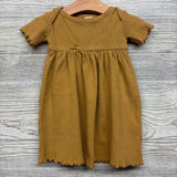 Ribbed Dress Lettuce Trim 12-18M