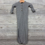 LS Ribbed Henley PJ Gown NB