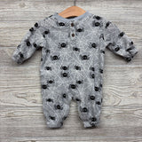 LS Waffle Knit Henley Outfit Spiders Webs 0-3M