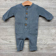 LS Weathered Waffle Knit Henley Outfit 3M
