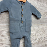 LS Weathered Waffle Knit Henley Outfit 3M