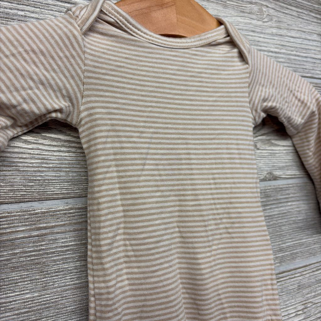 LS Purely Soft PJ Gown Stripes Preemie