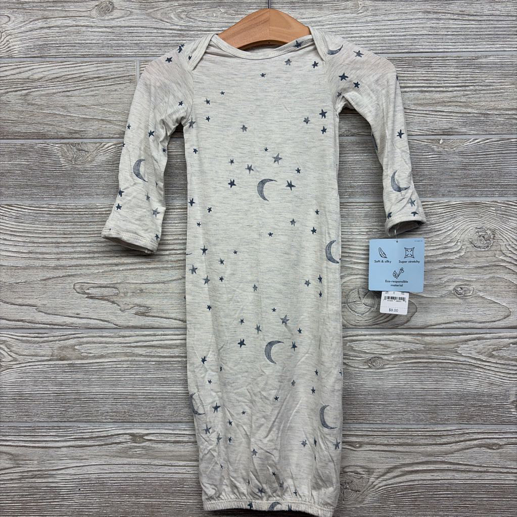 NEW Comfy Soft PJ Gown Stars Moons 3M