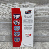 NEW 5 Pk Briefs Underwear Captain America 4