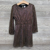 Metallic Stripe LS Dress 6-7