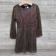 Metallic Stripe LS Dress 6-7