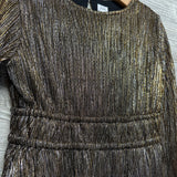 Metallic Stripe LS Dress 6-7
