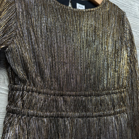 Metallic Stripe LS Dress 6-7