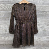 Metallic Stripe LS Dress 6-7