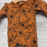 Ribbed Outfit Flowers W/ Ruffles 0-3M