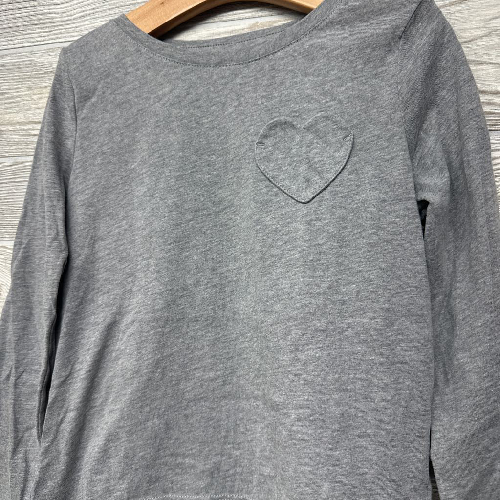 LS Shirt Heart Pocket 6-7