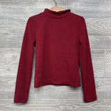 NEW Glitter Ribbed Mock Neck Shirt 6-7