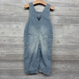 Overalls Striped 3t