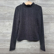 NEW Glitter Ribbed Mock Neck Shirt 8