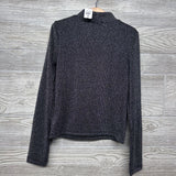 NEW Glitter Ribbed Mock Neck Shirt 8