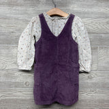 Muslin Shirt Flowers & Corduroy Jumper 4t