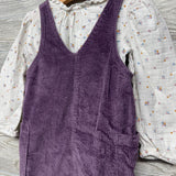 Muslin Shirt Flowers & Corduroy Jumper 4t