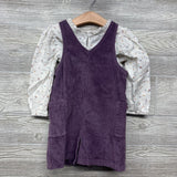 Muslin Shirt Flowers & Corduroy Jumper 4t