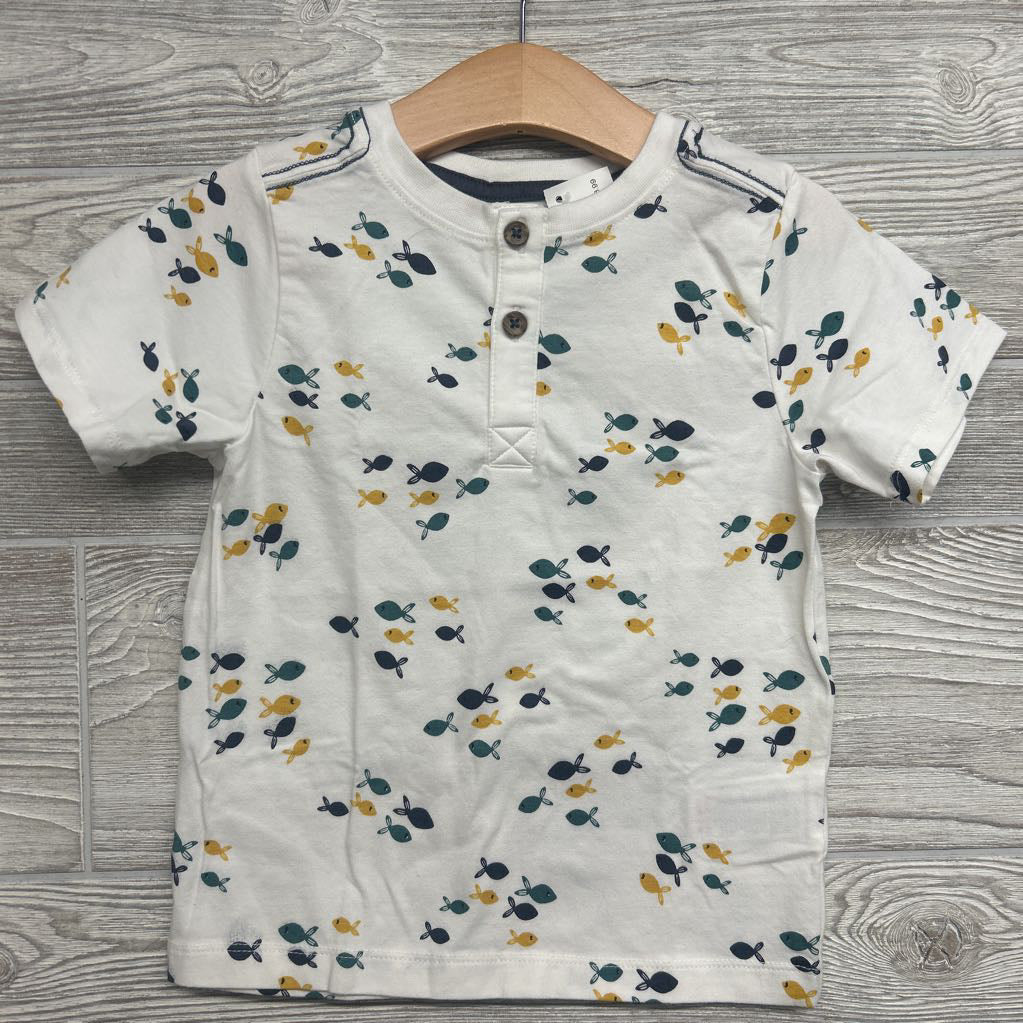 Henley Shirt Fish 4t