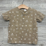Henley Shirt Waves, Palm Trees 4t