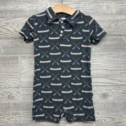 Shorty Polo Romper Bamboo Canoe 2t