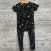 Bamboo Henley Outfit Smiley Faces 6-12M