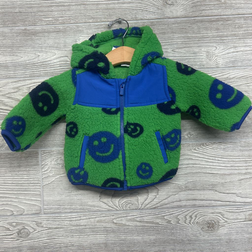 Fleece Jacket Smiley Faces 3-6M