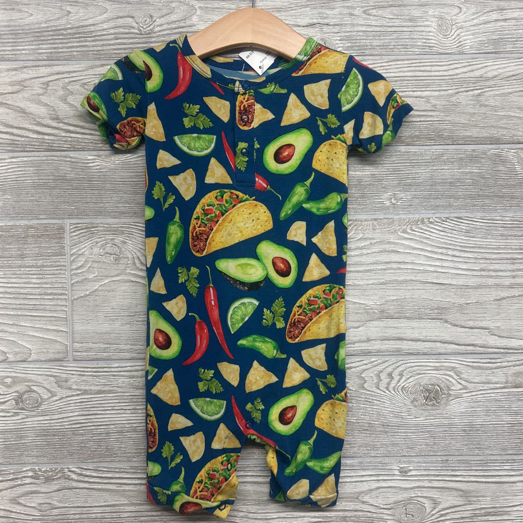 Bamboo Shorty Romper Tacos 18-24M