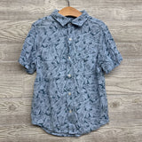 Button Up SS Shirt Sharks 6-7
