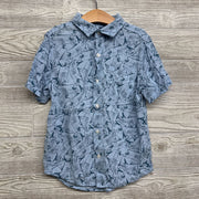 Button Up SS Shirt Sharks 6-7